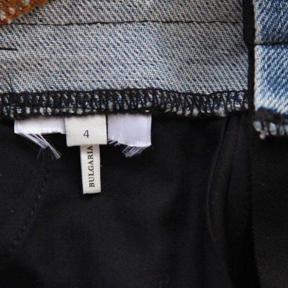 Sandro Paris Layered Denim Skirt In Blue size 4 - Picture 9 of 12